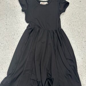 Classic Black Kids Dress WARM @ COOL fabric. 5/6